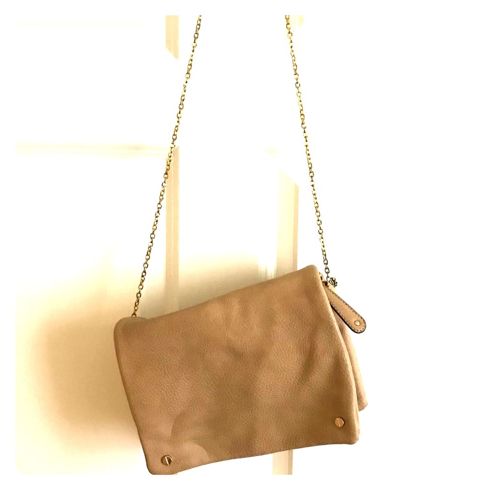 Nude Cross Body Clutch